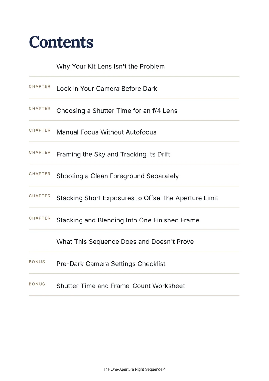 Contents page